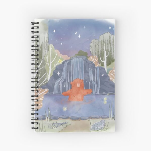 sticky bear and the fountain notebook